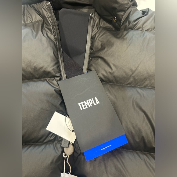 Templa Membra Goose Down Feather Bomber Jacket Size Small NWT Black - Picture 7 of 9